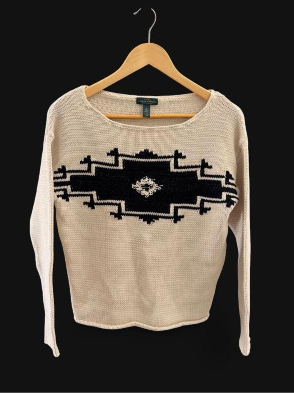 Vintage LRL Lauren Jeans Co. Ralph Lauren Southwestern Knit Sweater S - Picture 3 of 9